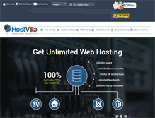 Tablet Screenshot of hostvilla.com